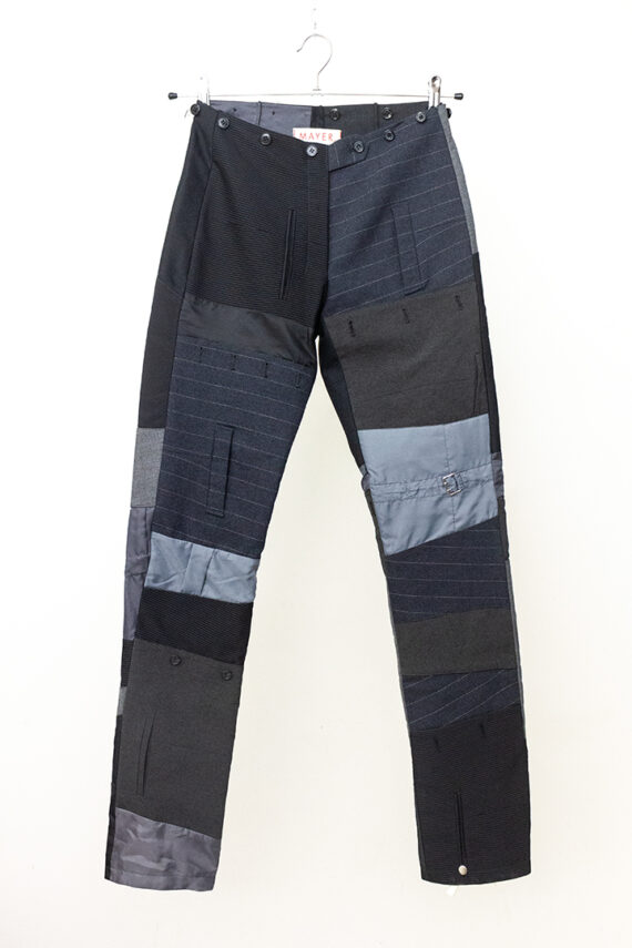 Vintage patchwork broek grijs/zwart/blauw Mayer Into The Light