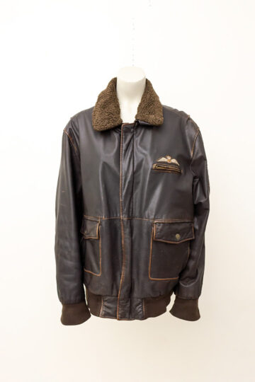 Vintage pilotenjas van bruin leer Arma