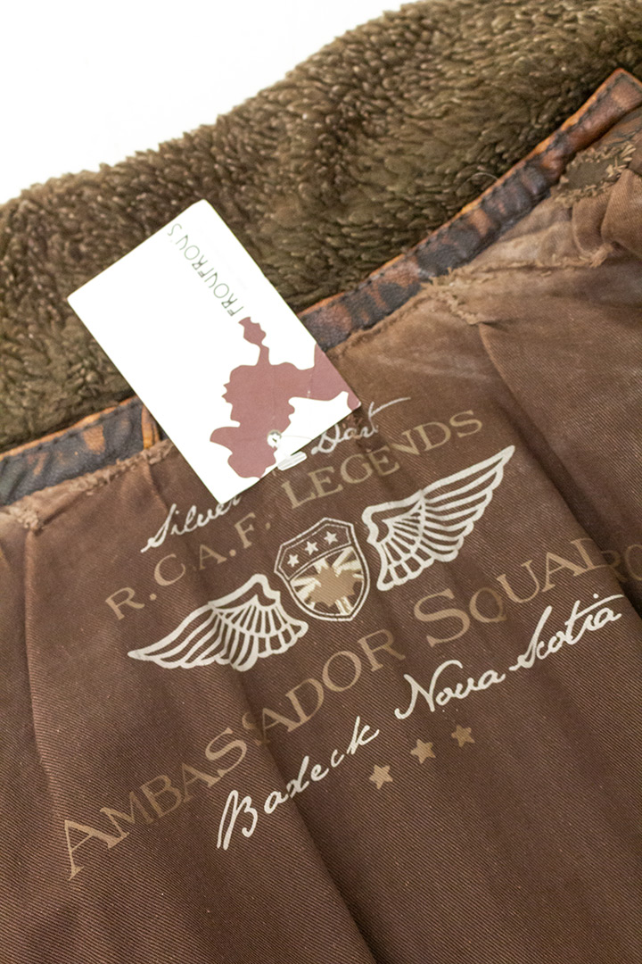 Vintage pilotenjas van bruin leer Arma