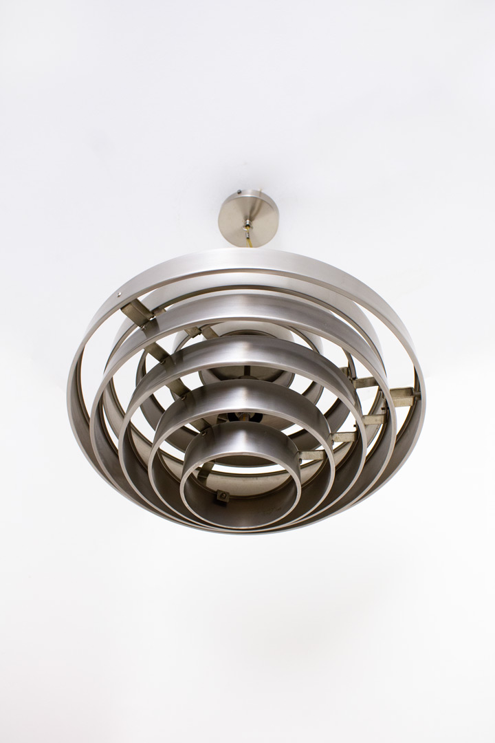 Vintage retro metalen Space-Age hanglamp