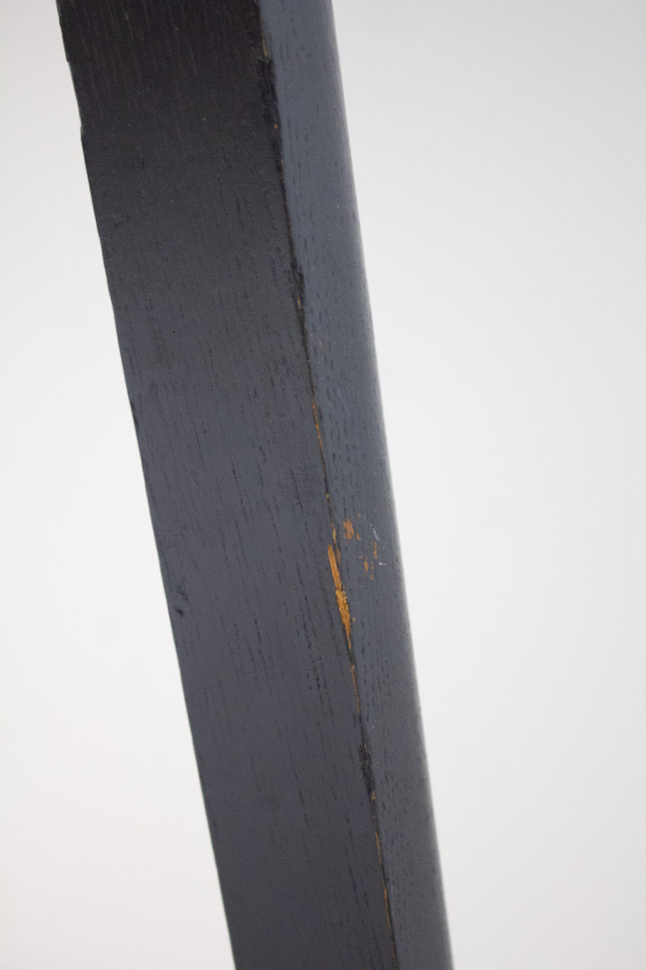 Vintage ronde houten eettafel