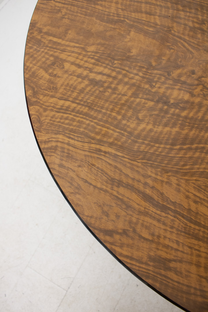 Ronde vintage eettafel Palissander formica - Afbeelding 2