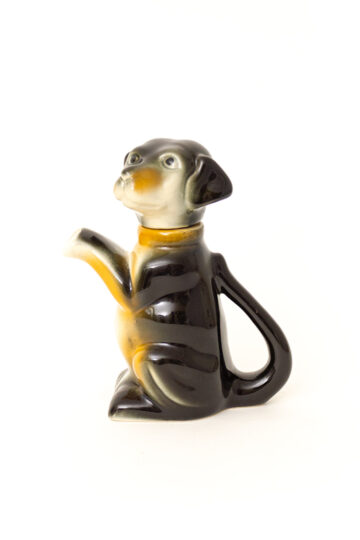 Vintage theepot/karaf teckel van keramiek