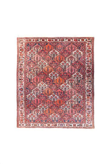 Vintage vloerkleed met patroon van bloemen en bladeren 315x214 cm