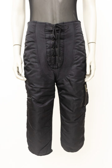 Vintage zwarte driekwartbroek met rijgkoord - Jean Paul Gaultier Junior