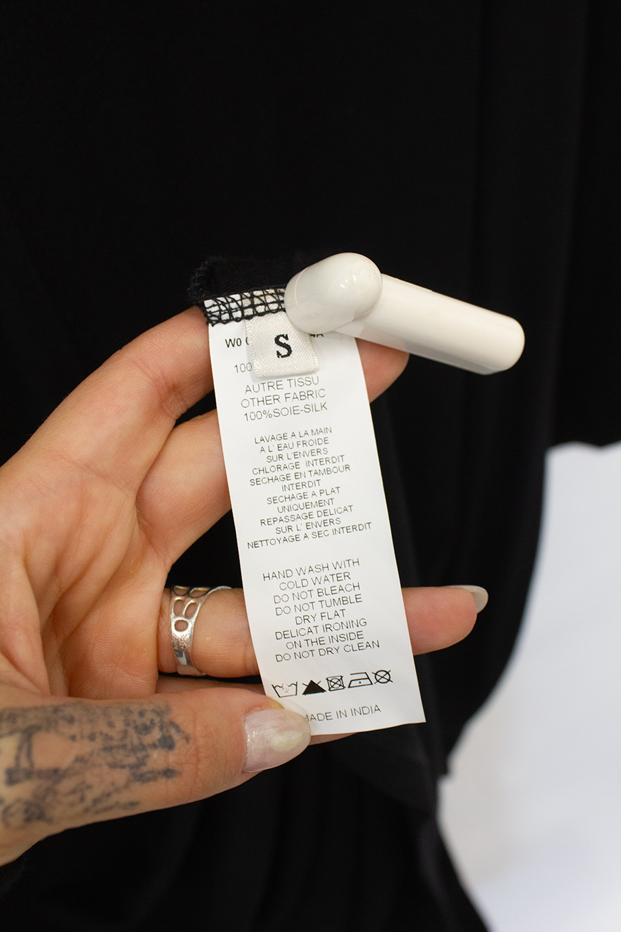 Vintage zijde Lanvin tuniek/ jurk met strik