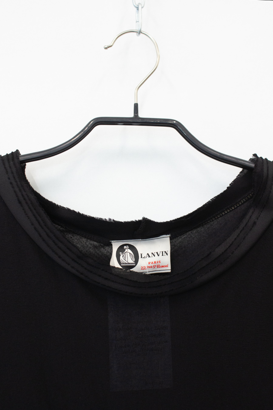 Vintage zijde Lanvin tuniek/ jurk met strik