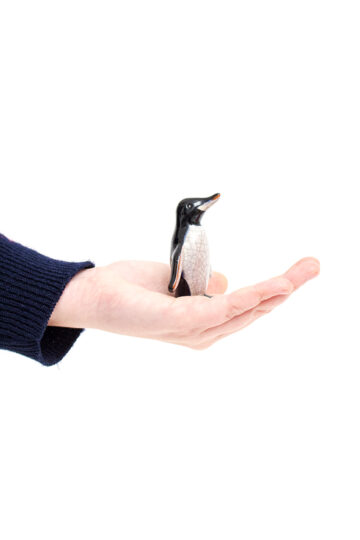 Walter Bosse pinguïn beeldje keramiek voor Karlsruher Majolika jaren 50