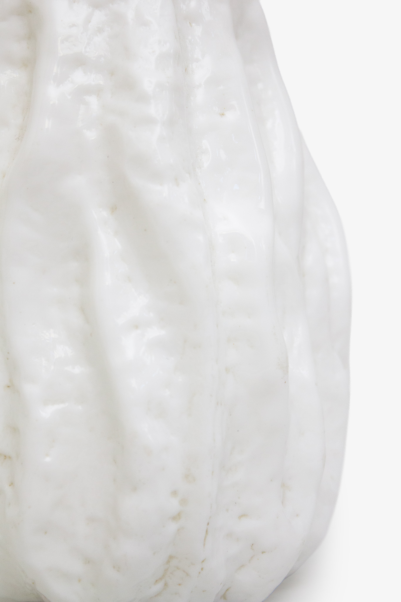 Vintage frosted glazen vaas Kurt Wokan voor Ingrid Glashütte