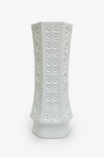 Witte porseleinen Bavaria Arzberg vloervaas zonnebloemen decor 1077-62