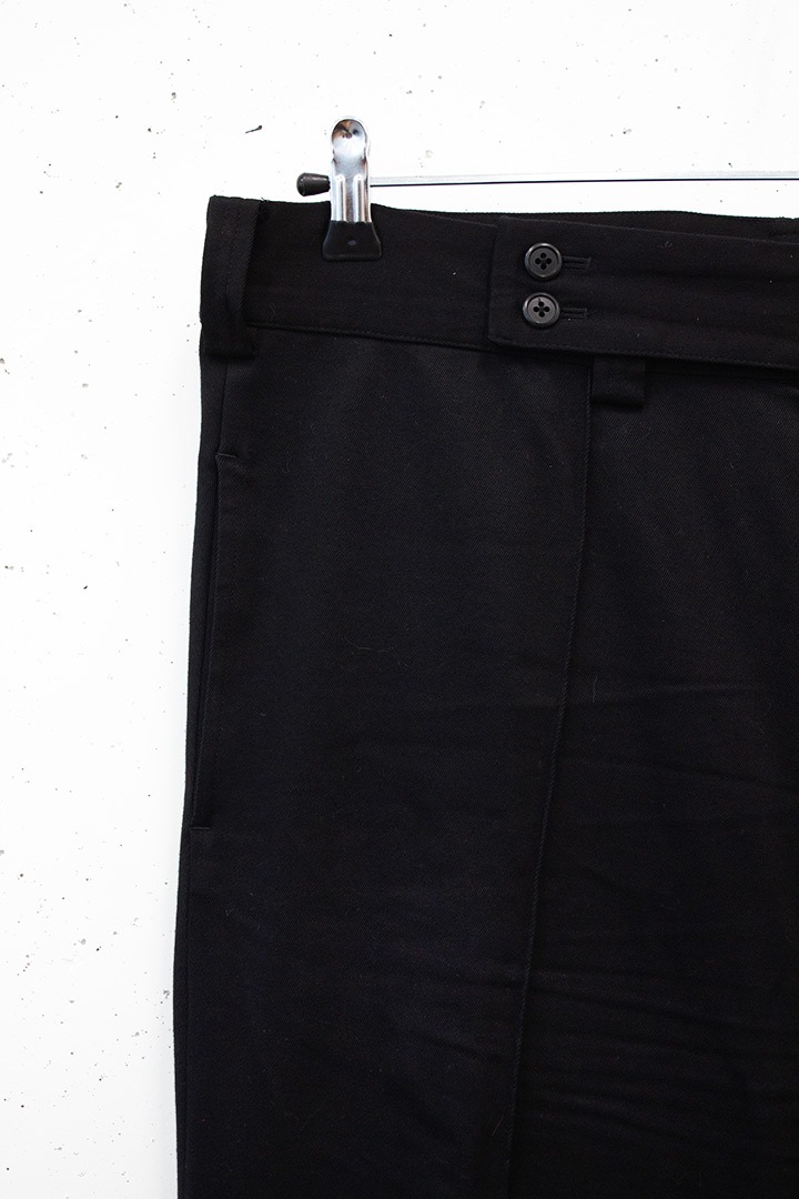 Y-3 Yohji Yamamoto x Adidas katoenen broek met overslag tailleband