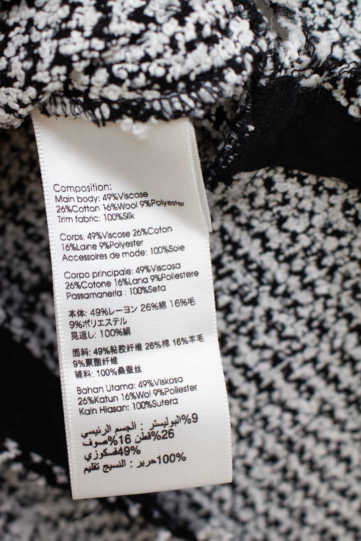 Zwart wit tweed gilet/ vest Phillip Lim