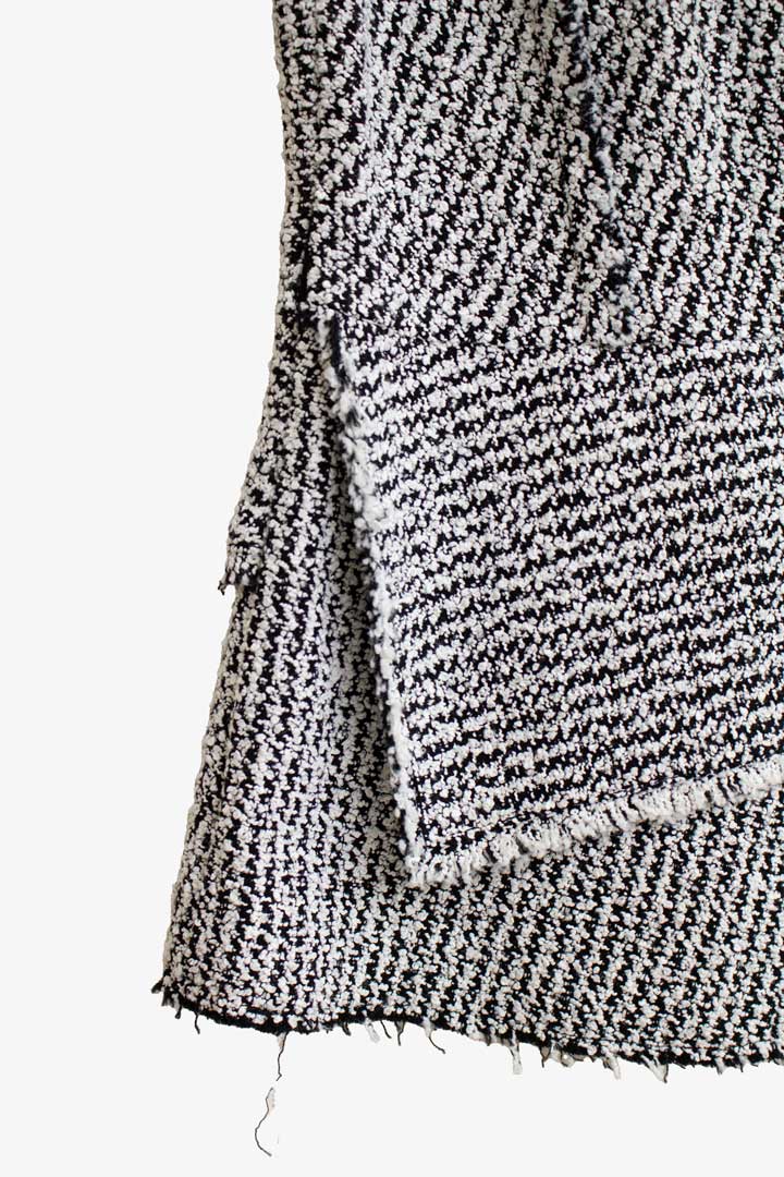 Zwart wit tweed gilet/ vest Phillip Lim