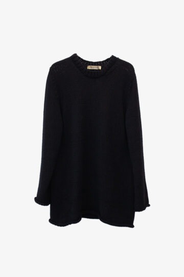 Zwarte Comme Des Garcons merino wollen sweater
