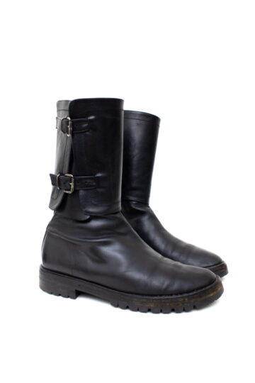 Zwarte leren Ann Demeulemeester laarzen - maat 39/40