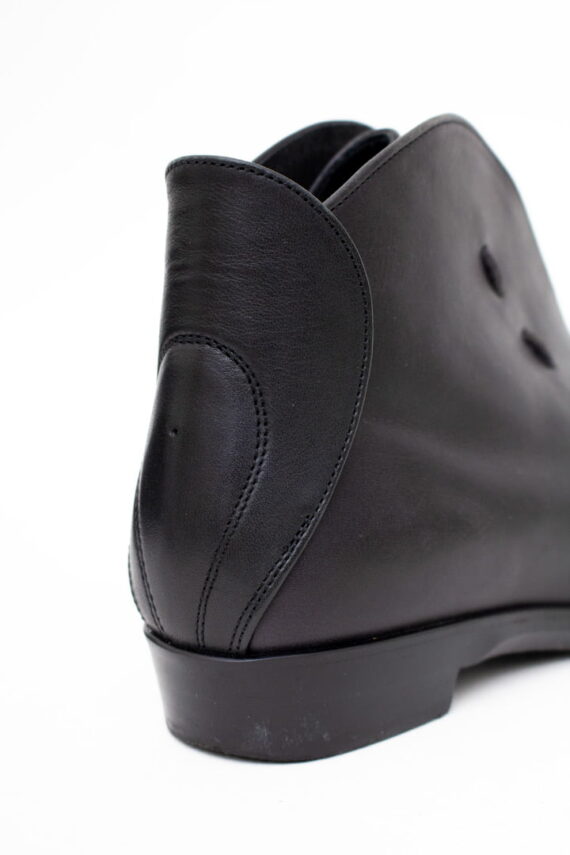 Zwarte leren Tokyo Bopper Elephant Belly Button/Umbilical veterschoenen - maat 38