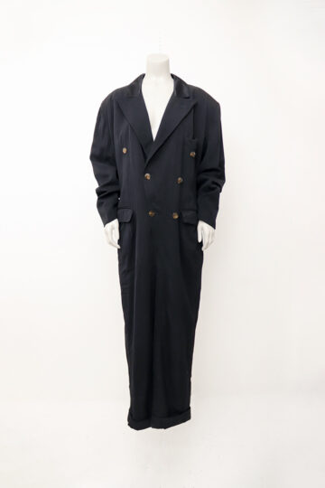 Zwarte vintage jumpsuit voor heren Jean Paul Gaultier x Gibo jaren 80