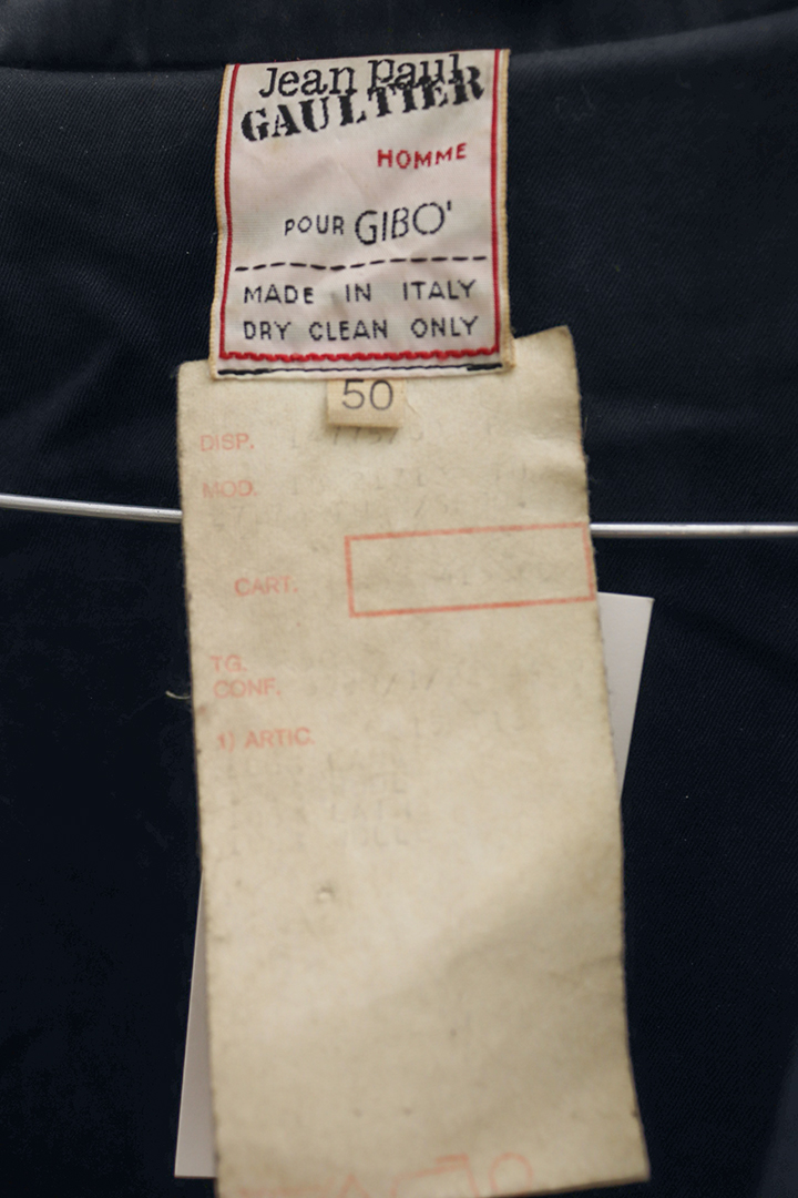 Zwarte vintage jumpsuit voor heren Jean Paul Gaultier x Gibo jaren 80