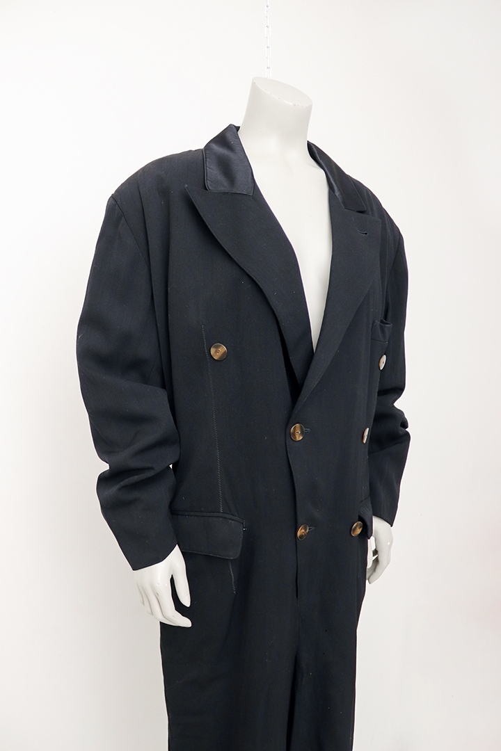 Zwarte vintage jumpsuit voor heren Jean Paul Gaultier x Gibo jaren 80