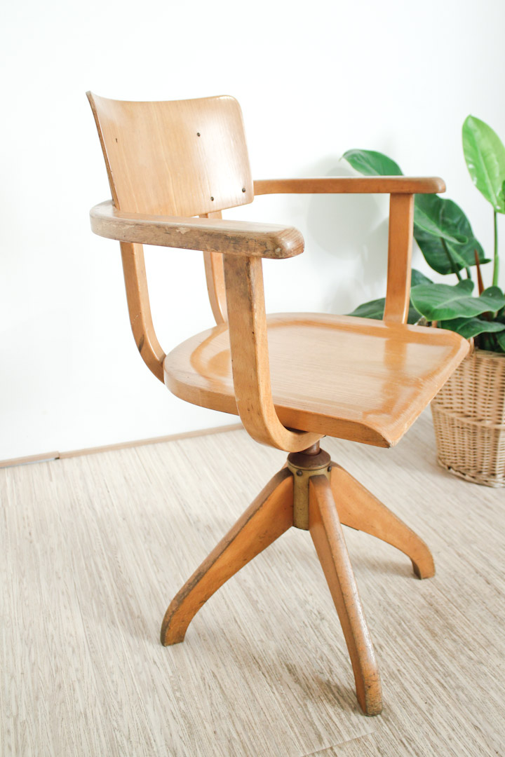 Ama Elastik vintage Architectenstoel jaren 20 - Afbeelding 7