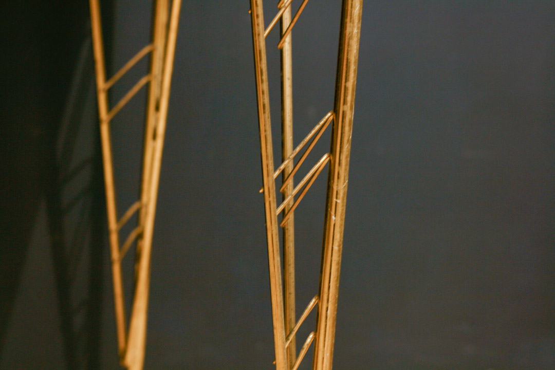 Franse Art Deco bijzettafel groen marmer look