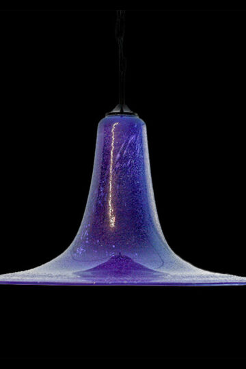 Vintage paarse heksenhoed lamp