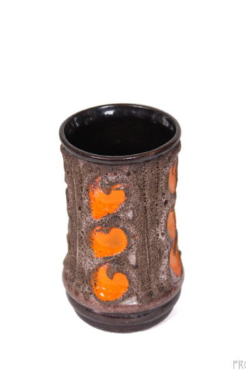 Strehla East Germany fat lava vaas (1260)