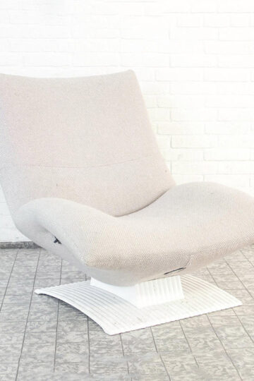 Vintage Artifort Wave F773 fauteuil creme / wit