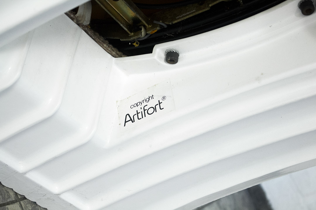 Vintage Artifort Wave F773 fauteuil creme / wit