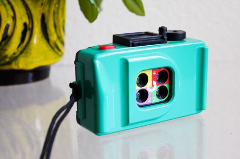 Groene vintage action sampler camera - Afbeelding 3
