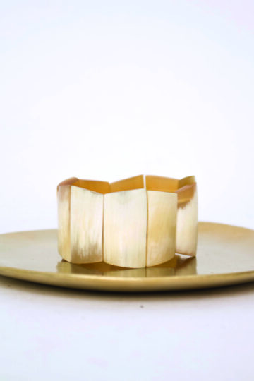 Vintage armband kralen van hoorn