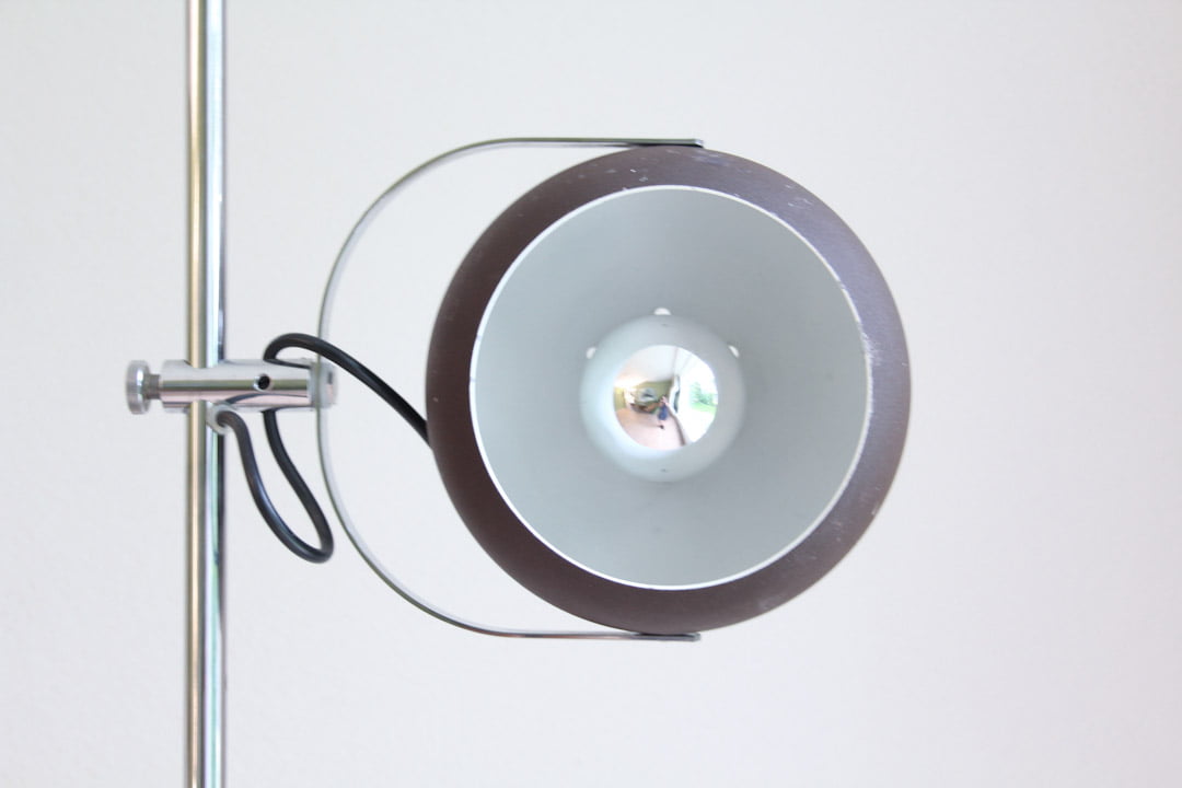 vintage bollenlamp Herda bruin