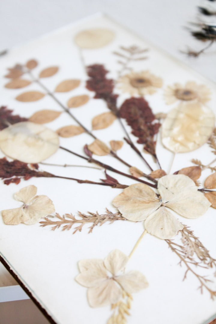 Vintage droogbloem lijstje boeket - Afbeelding 3