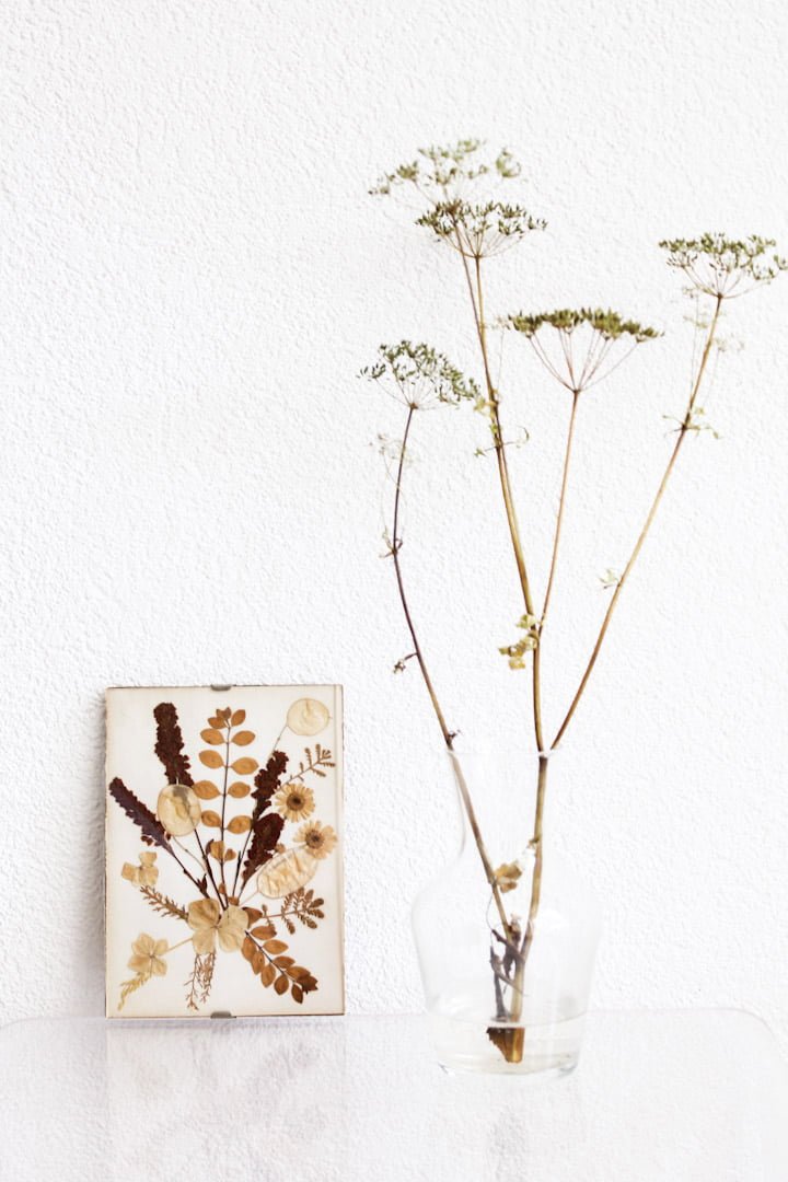 Vintage droogbloem lijstje boeket - Afbeelding 2