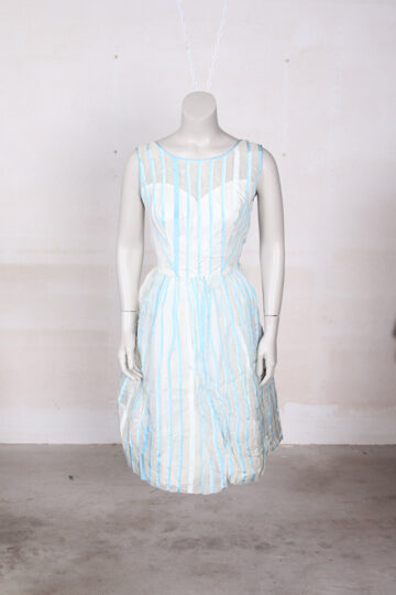 gestreepte cocktailjurk