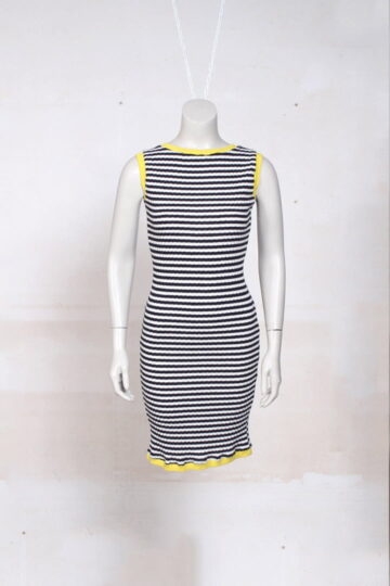 zwart wit gestreept jurkje